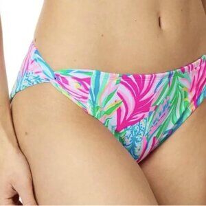 Lilly Pulitzer Zarah bikini bottom in multi sea turtle soirée size 14 NWT